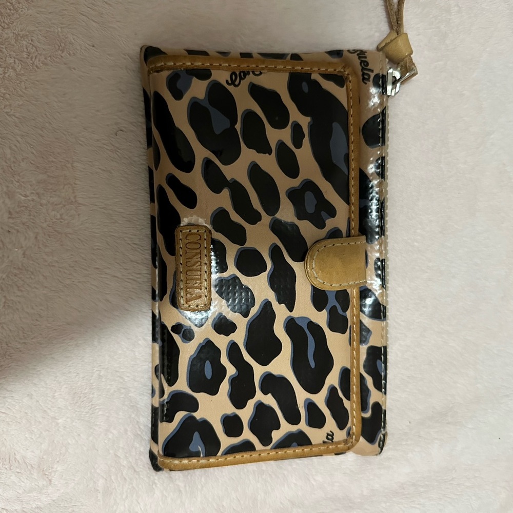 Consuela Blue Jag Slim Wallet